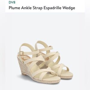 Dolce Vita Pale Lavender Plume wedge espadrilles size 9